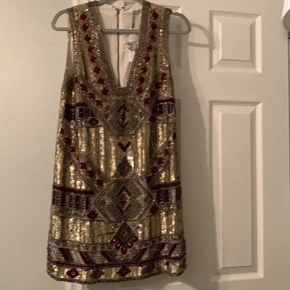 Alice + Olivia beaded & sequin dress, 2, NWT - Picture 2 of 11